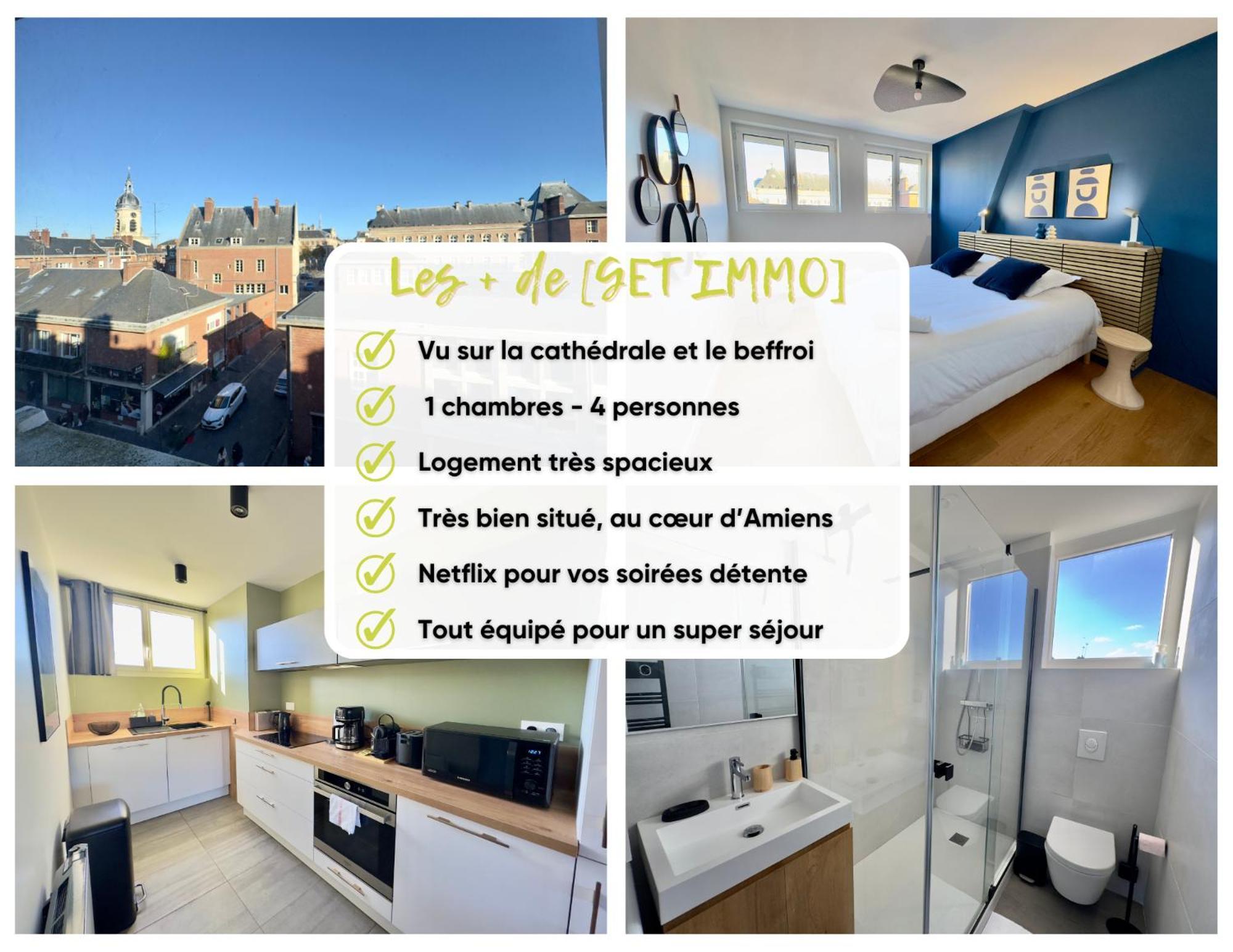 Vue Cathedrale, Beffroi, Netflix En Hyper Centre Lejlighed Amiens Eksteriør billede